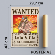 Poster Wanted Personnalisé A3