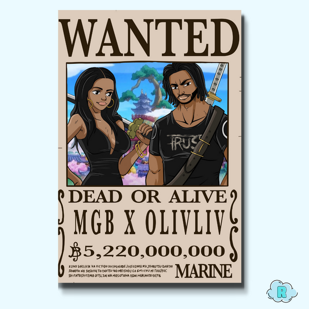 Affiche Digitale Wanted Personnalisé